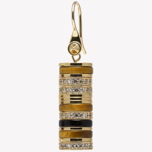 PAVÉ LENOX DROP EARRINGS - TIGER EYE