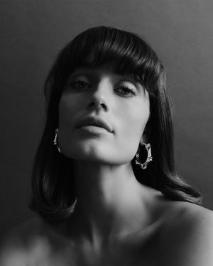 LARGE BAMBÙ HOOP EARRINGS | 1.75"