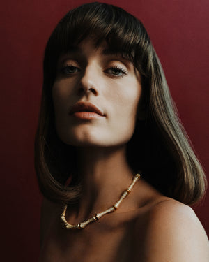 PAVÉ BAMBÙ NECKLACE