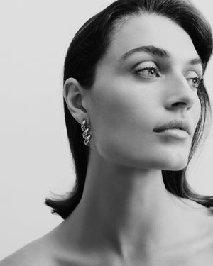 TORSADE DROP EARRINGS | TWO TONE