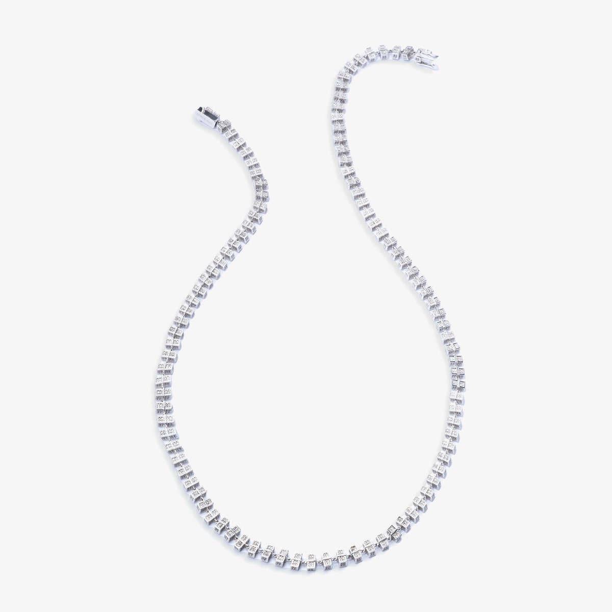 PAVÉ CUBE NECKLACE