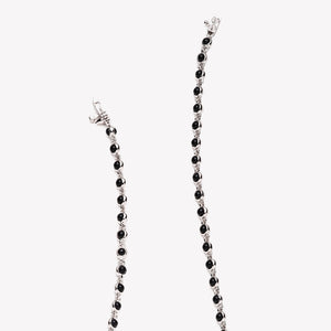 SHORT INLAID DOME NECKLACE - ONYX