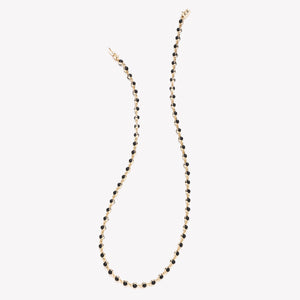 SHORT INLAID DOME NECKLACE - ONYX