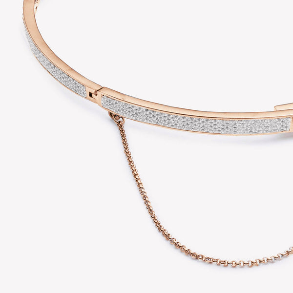 THIN PAVÉ SAFETY CHAIN CHOKER