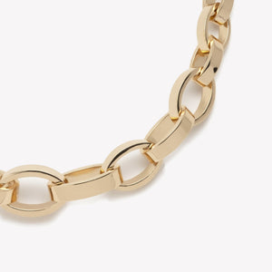 GRADUATED ELLIPSE LINK NECKLACE
