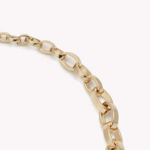 GRADUATED ELLIPSE LINK NECKLACE