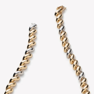 TORSADE NECKLACE | TWO TONE