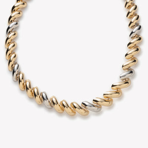 TORSADE NECKLACE | TWO TONE