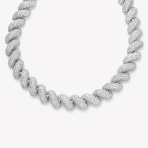PAVÉ TORSADE NECKLACE