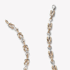 SLIPKNOT NECKLACE | TWO TONE