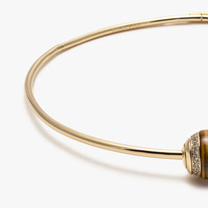 PAVÉ LENOX COLLAR - TIGER EYE