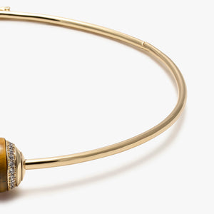PAVÉ LENOX COLLAR - TIGER EYE