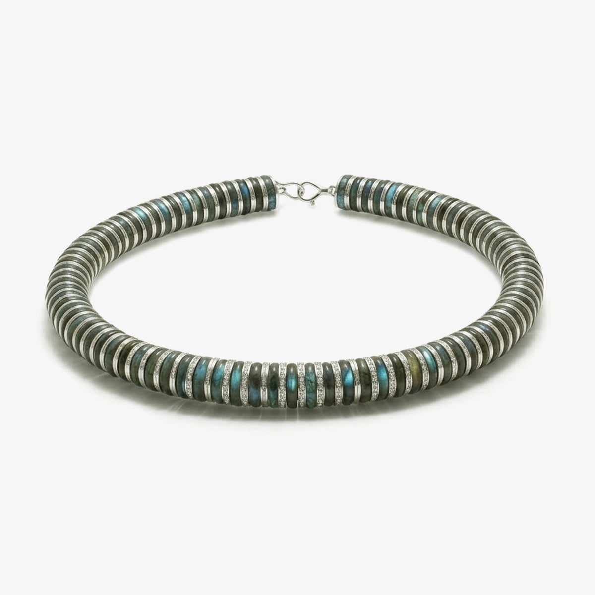 PAVÉ LENOX NECKLACE - LABRADORITE