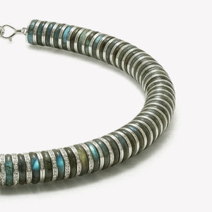 PAVÉ LENOX NECKLACE - LABRADORITE