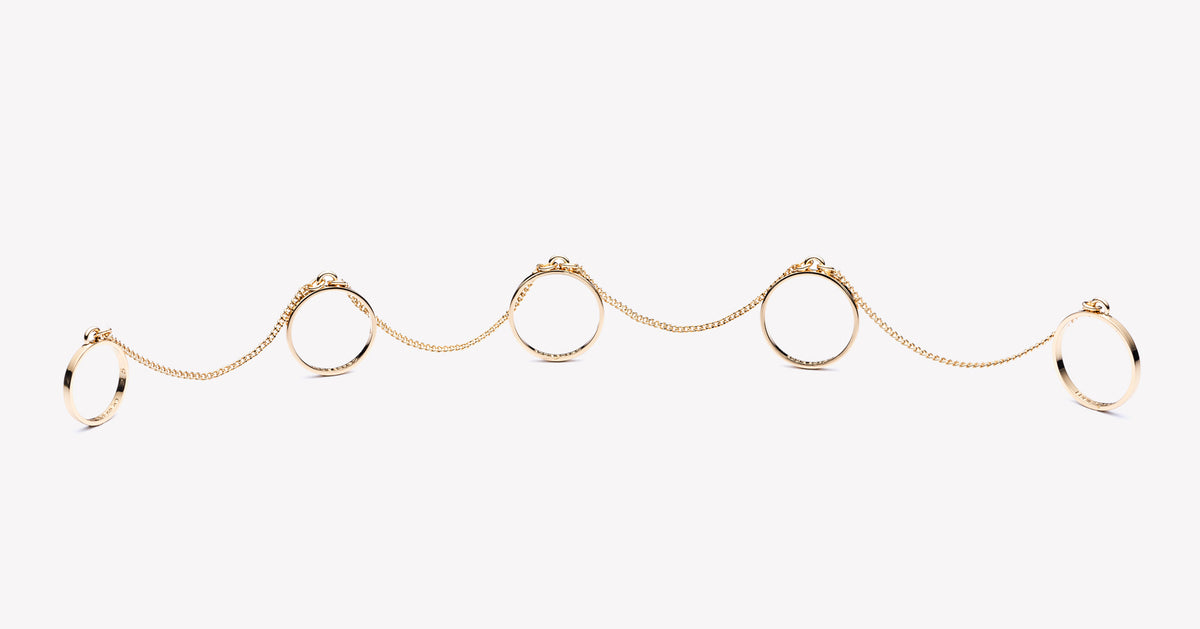 THIN FIVE FINGER RING