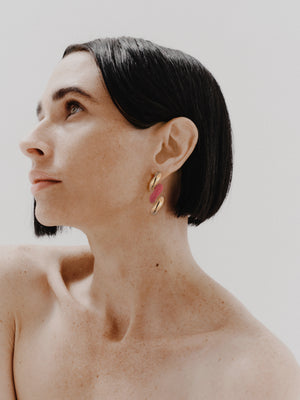 CLOISONNÉ TORSADE DROP EARRINGS