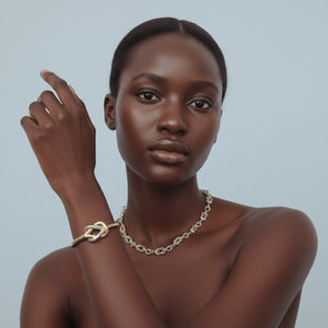 SLIPKNOT NECKLACE | TWO TONE