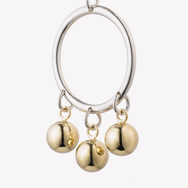 BARBELL CHANDELIER EARRINGS