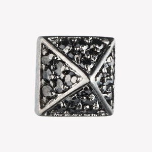 PAVÉ PYRAMID STUD EARRINGS