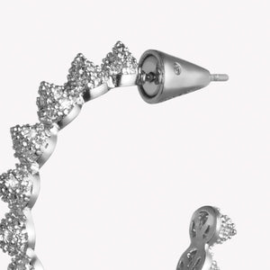 PAVÉ CONE HOOPS  |  1"