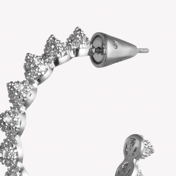 PAVÉ CONE HOOPS  |  1"