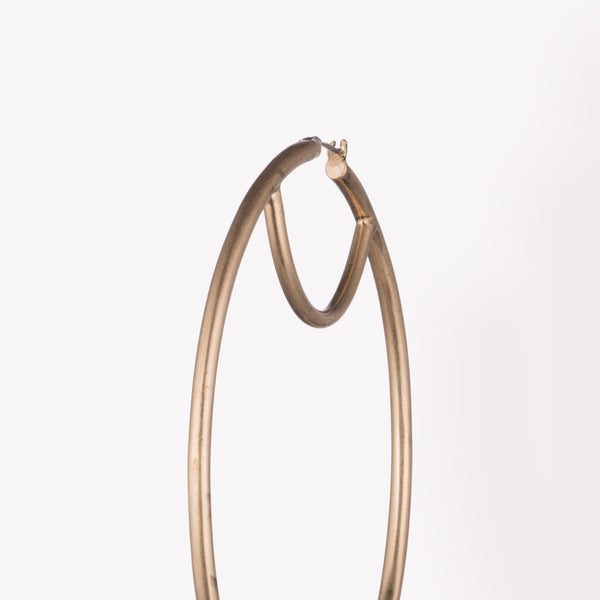 CROSSBAR HOOP EARRINGS