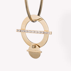 CROSSBAR HOOP EARRINGS