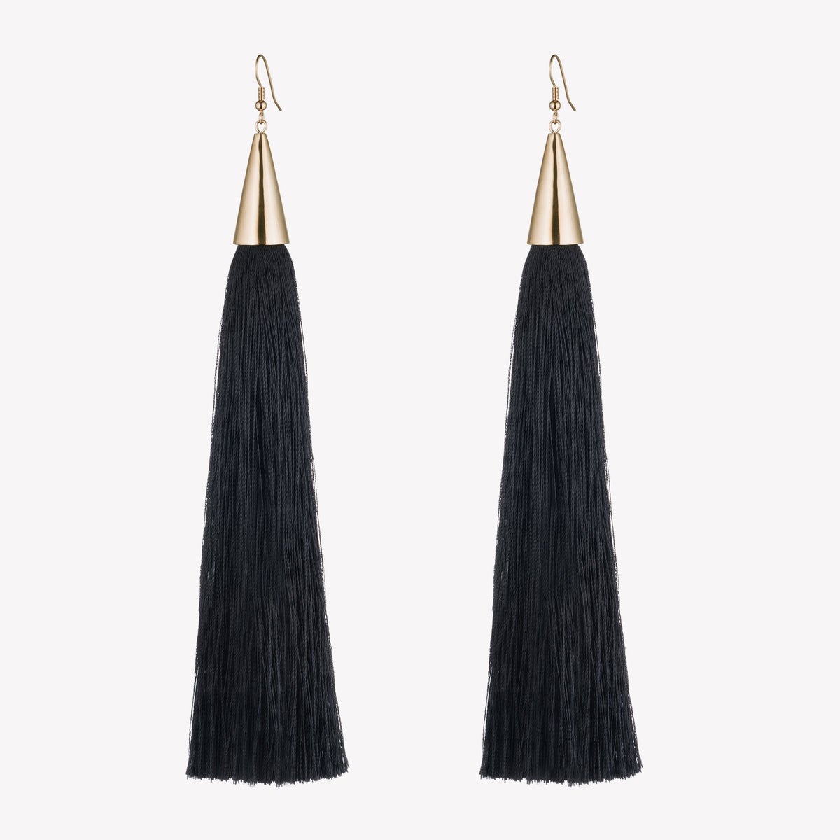 LONG SILK TASSEL EARRING
