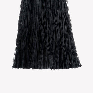 SMALL SILK TASSEL EARRINGS