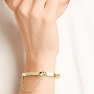 THIN SAFETY CHAIN BRACELET