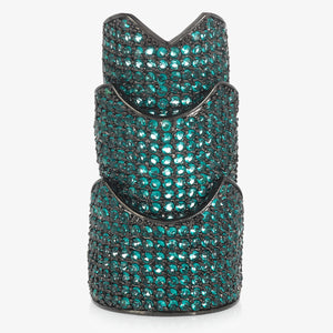 PAVÉ HINGED PLATE RING