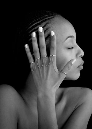 THIN FIVE FINGER RING