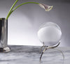 CRYSTAL BALL WITH SILVER STAND