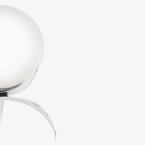 CRYSTAL BALL WITH SILVER STAND