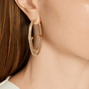 ALLURE CHAIN HOOPS