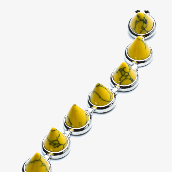 CONE BRACELET - YELLOW TURQUOISE