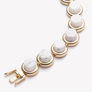 CYLINDER BRACELET - HOWLITE