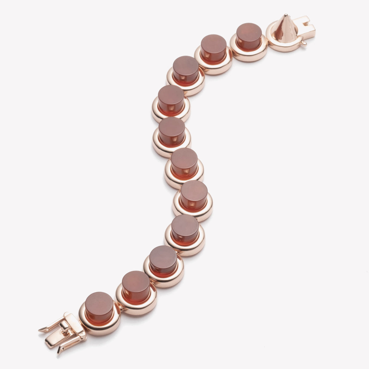 CYLINDER BRACELET - CARNELIAN