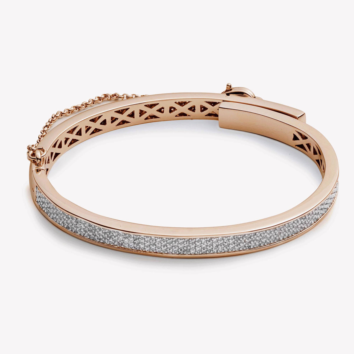 PAVÉ THIN SAFETY CHAIN BRACELET
