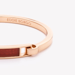 INLAID PLATE BRACELET - CARNELIAN