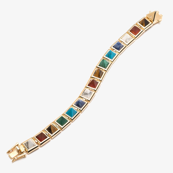 GEMSTONE PYRAMID BRACELET - PRISM