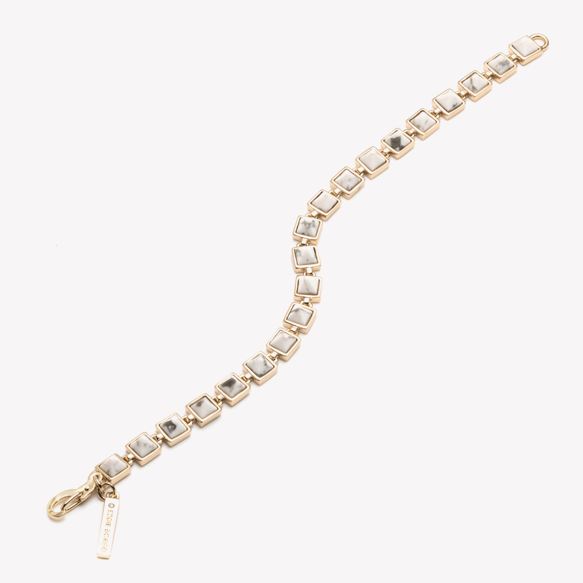 PYRAMID TENNIS BRACELET - HOWLITE