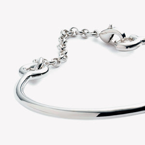 INLAID CROSSBAR CUFF - ONYX