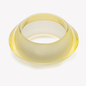 POURED RESIN BANGLE - AMBER