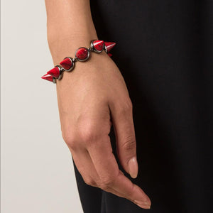 CONE BRACELET - RED AGATE
