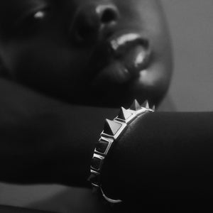 GRADUATED PYRAMID CUFF - MALACHITE