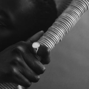 INLAID SIGNET RING - JADE