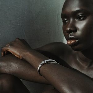 PAVÉ THIN SAFETY CHAIN BRACELET