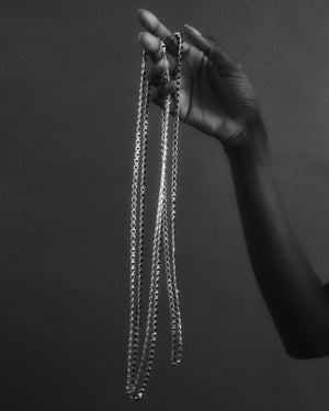 INLAID PYRAMID NECKLACE - ONYX