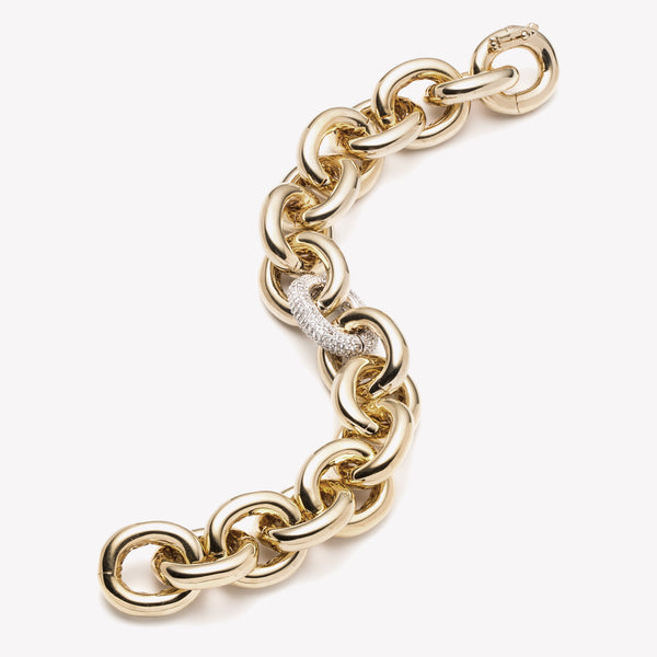 PAVÉ LINK CHAIN BRACELET